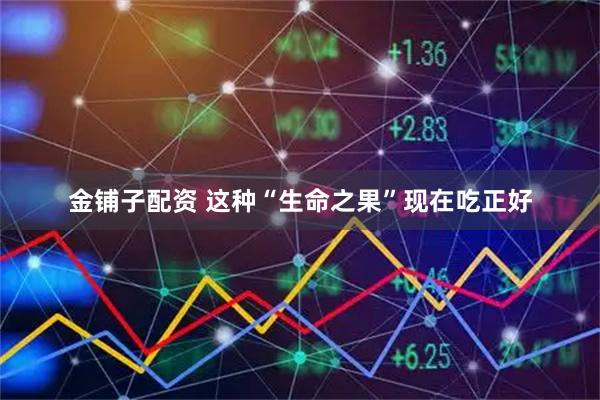 金铺子配资 这种“生命之果”现在吃正好