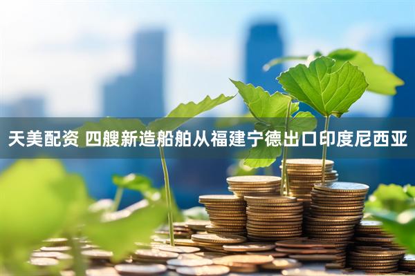 天美配资 四艘新造船舶从福建宁德出口印度尼西亚